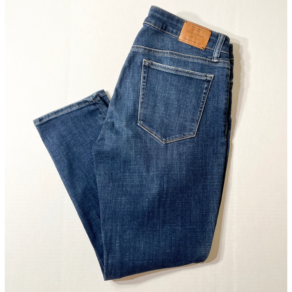 Lucky Brand Jeans Womens 12 31 Lolita Skinny‎ Ankle Dark Wash Western Stretch